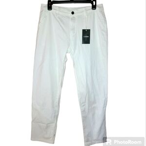 NWT* Flamingo* Cotton/Spandex Jeans* White* Sz M